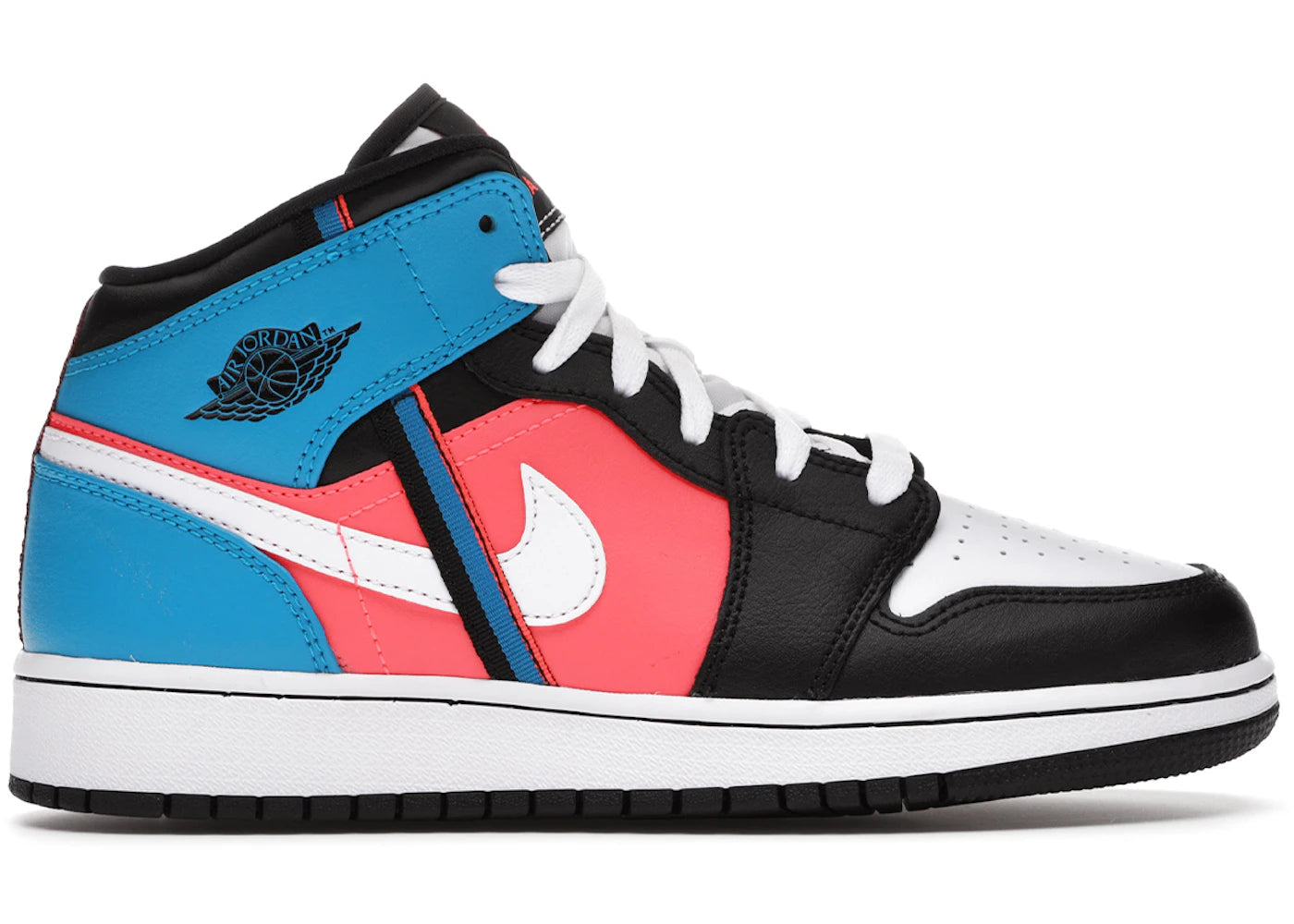 Jordan 1 Mid Tri Color Ribbons (Gs)
