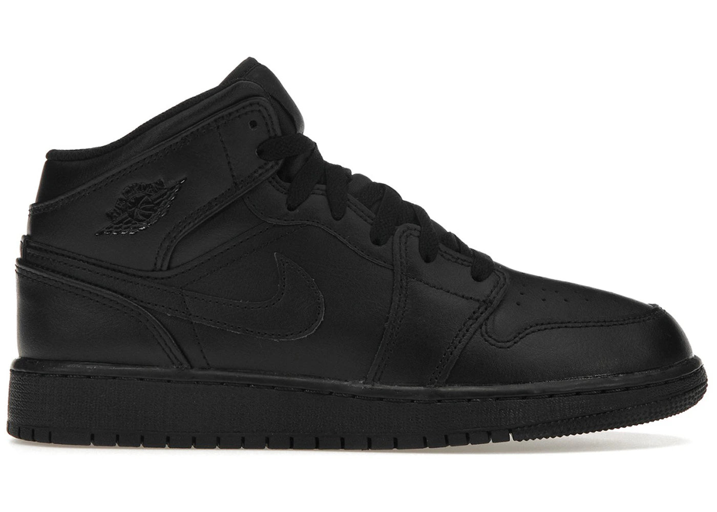 Jordan 1 Mid Triple Black (Gs)