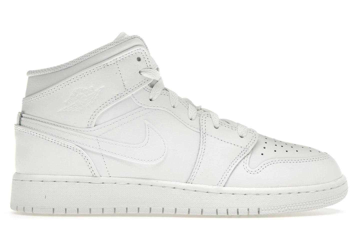 Jordan 1 Mid Triple White (2023) (Gs)