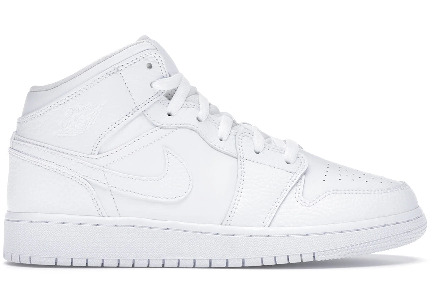 Jordan 1 Mid Triple White (Gs)