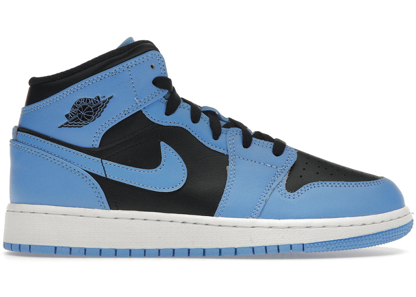 Jordan 1 Mid University Blue Black (Gs)