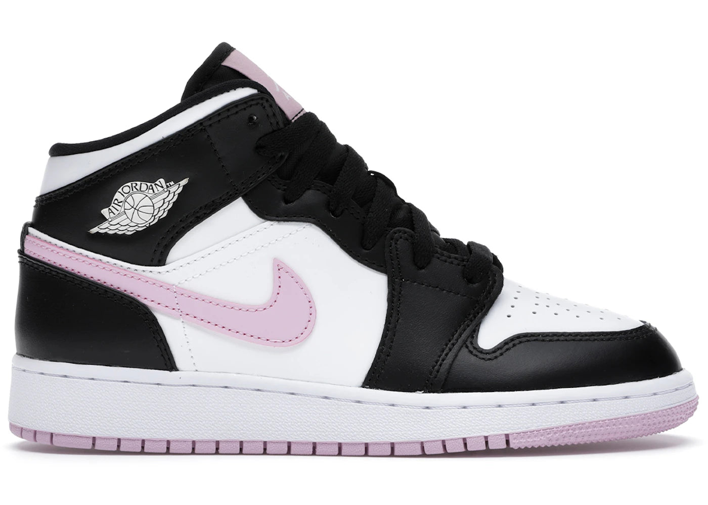 Jordan 1 Mid White Black Light Arctic Pink (Gs)