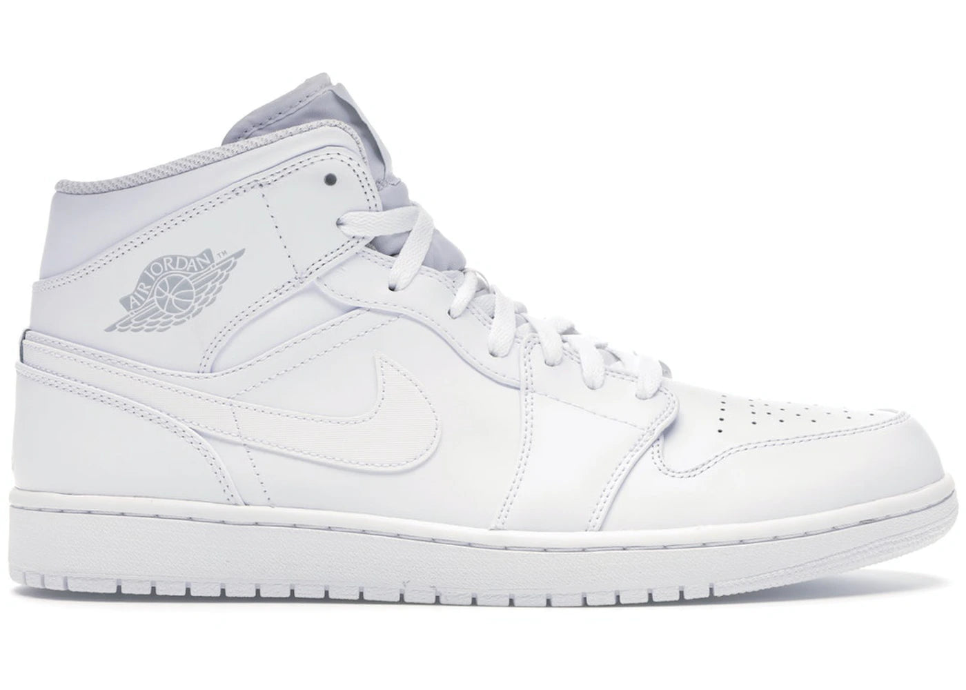 Jordan 1 Mid White/Pure Platinum