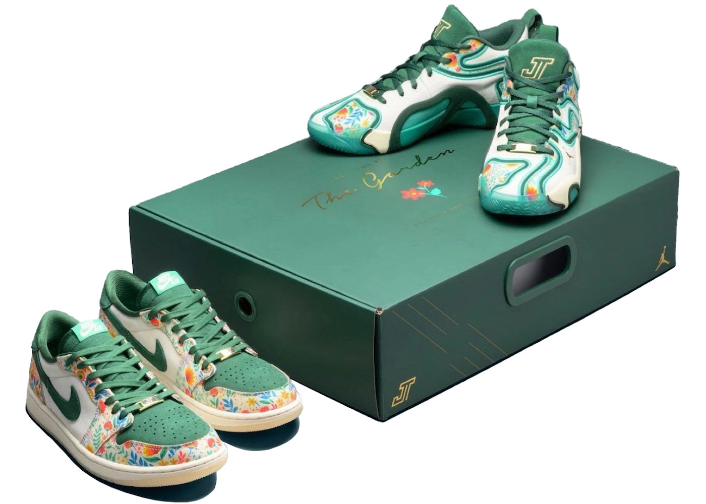 Jordan 1 Retro Low Og & Jordan Tatum 3 Jayson Tatum Welcome To The Garden Pack