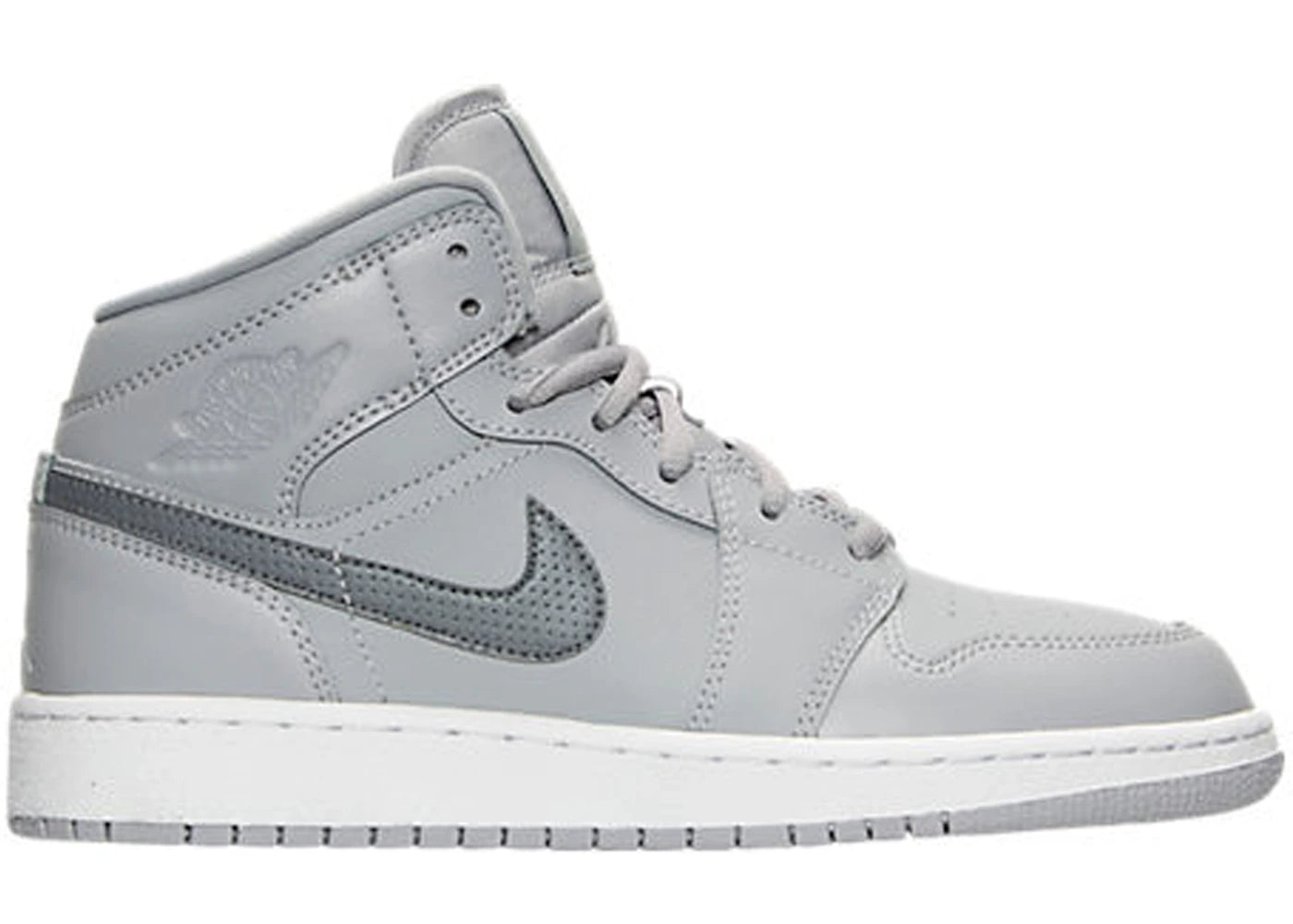 Jordan 1 Retro Mid Wolf Grey Cool Grey (Gs)