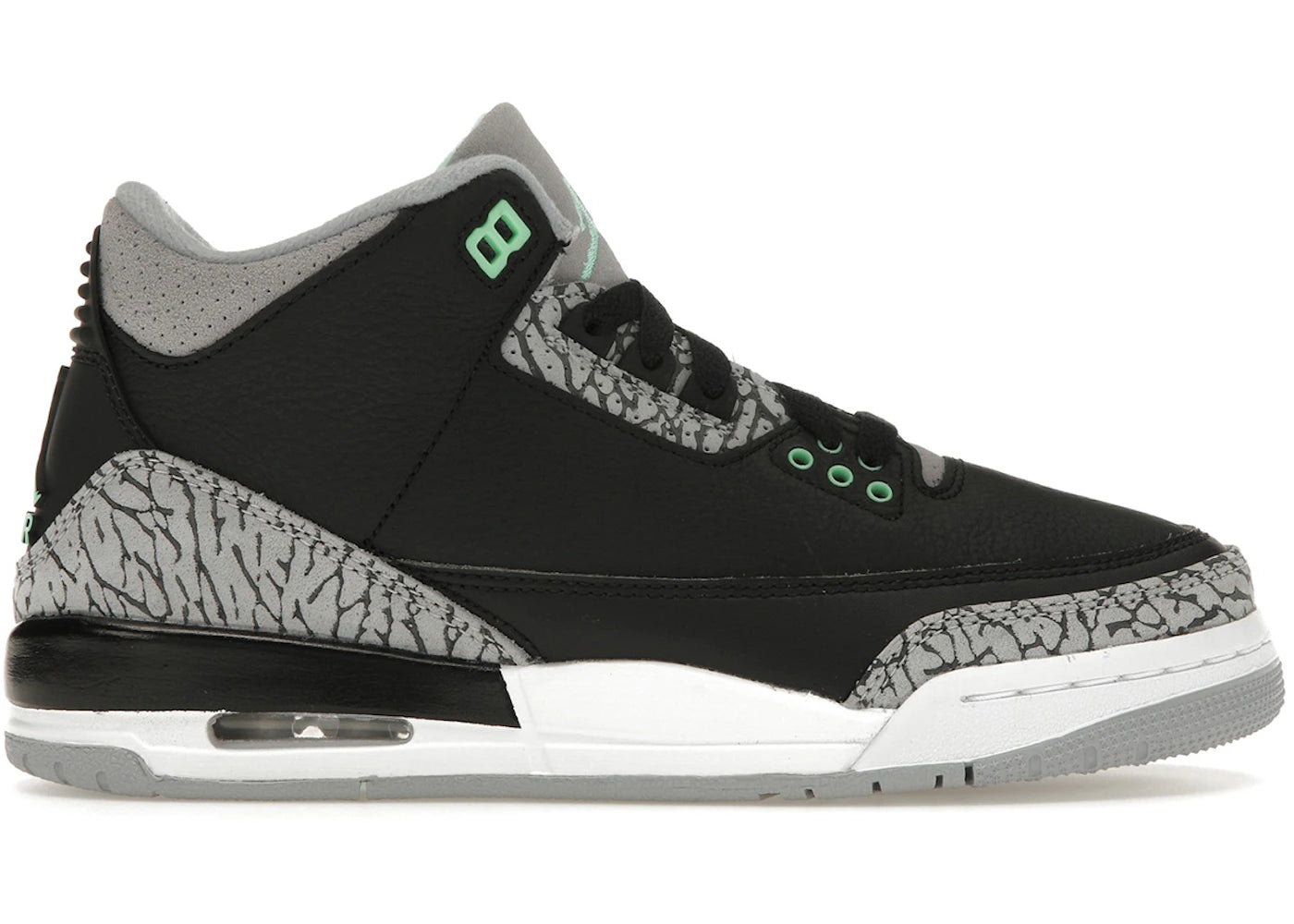 Jordan 3 Retro Green Glow (Gs)