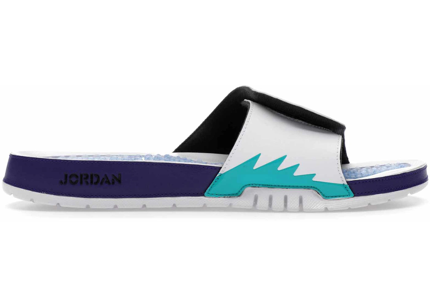 Jordan Hydro 5 Retro Slide White New Emerald Grape Ice Black