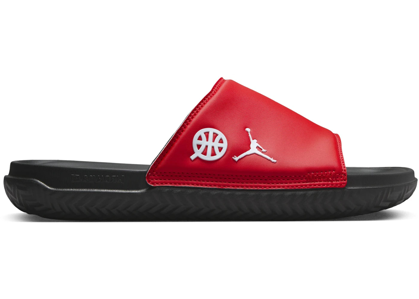 Jordan Play Slide Quai 54 University Red Black Classic Green White