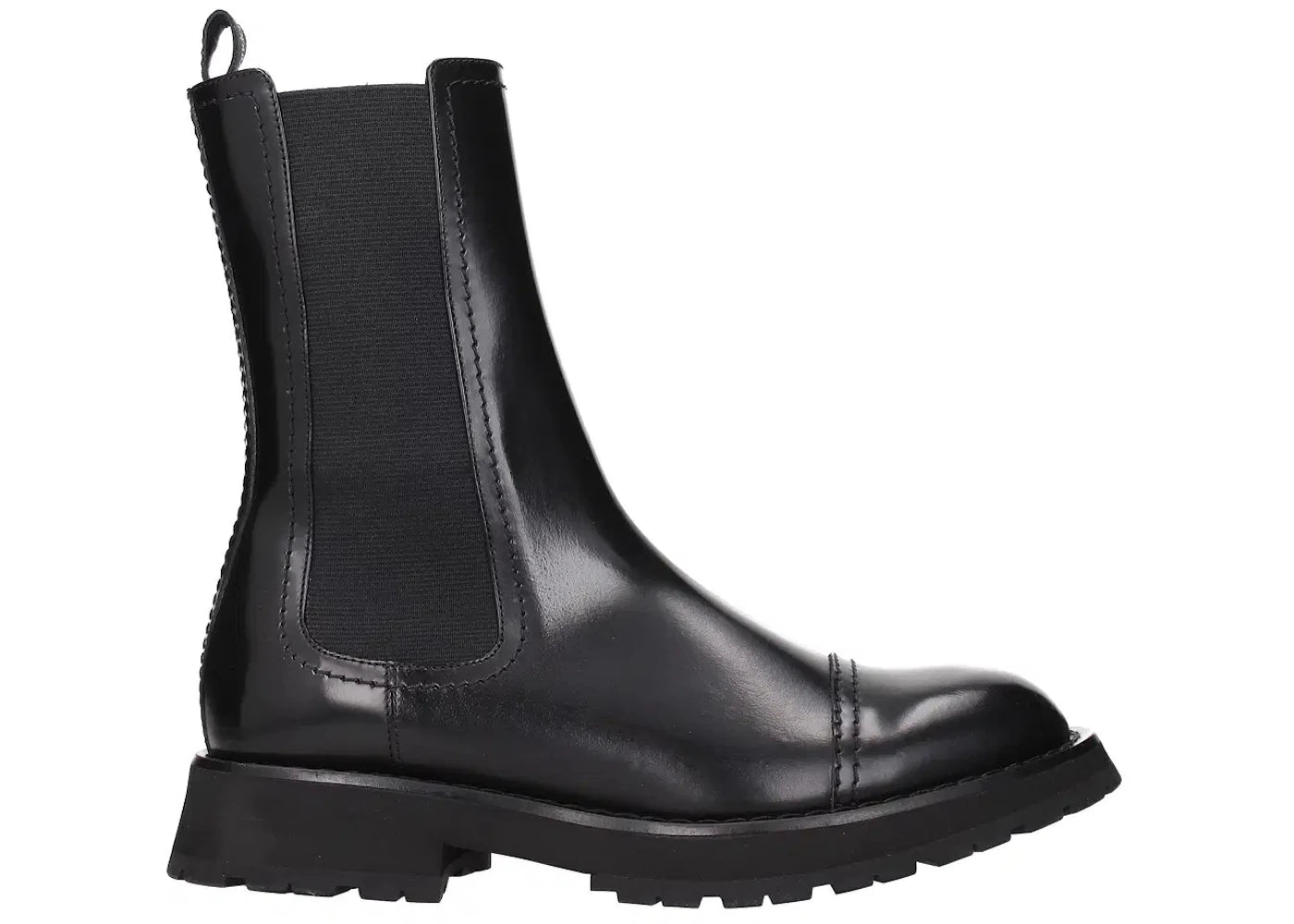 alexander mcqueen chelsea boot black