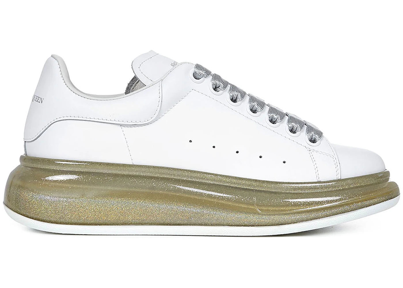 alexander mcqueen oversized gold translucent (women's)