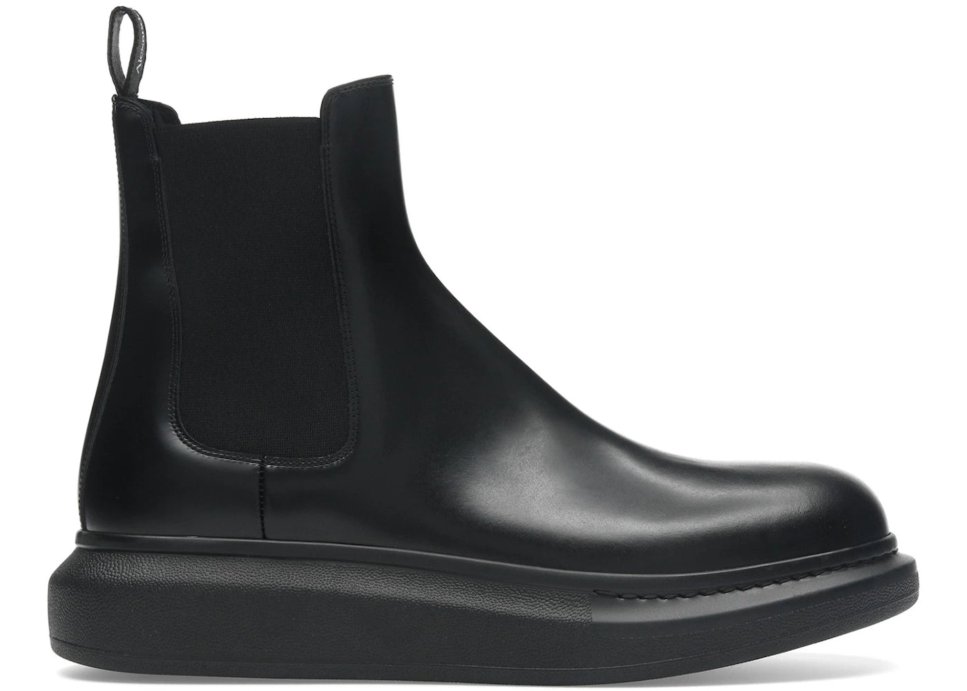 alexander mcqueen hybrid chelsea boot black (women's)