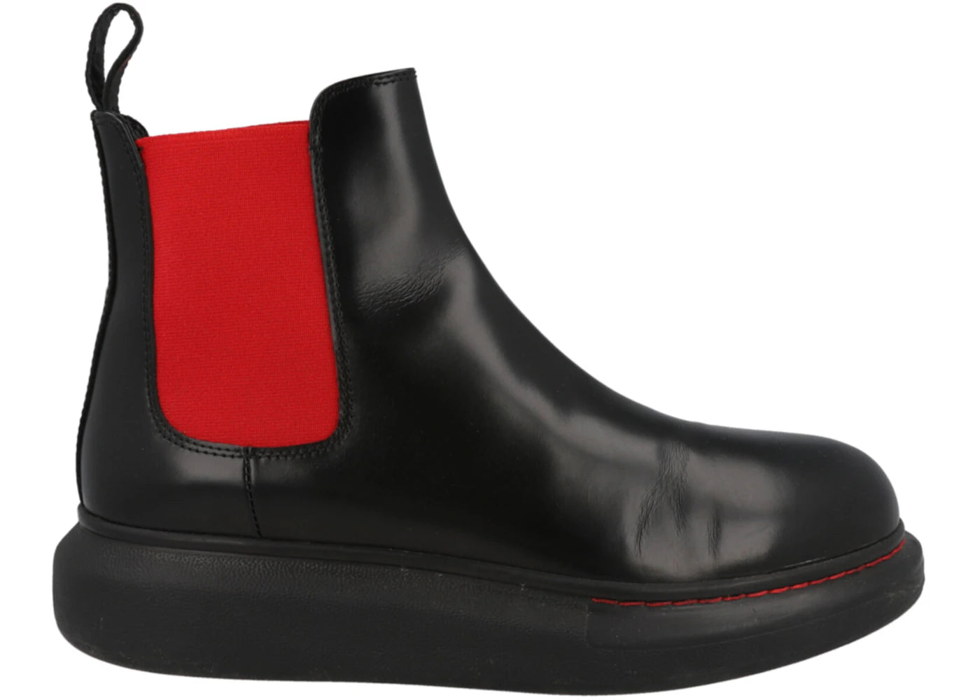 Alexander Mcqueen Leather Chelsea Boot Black (Women'S)