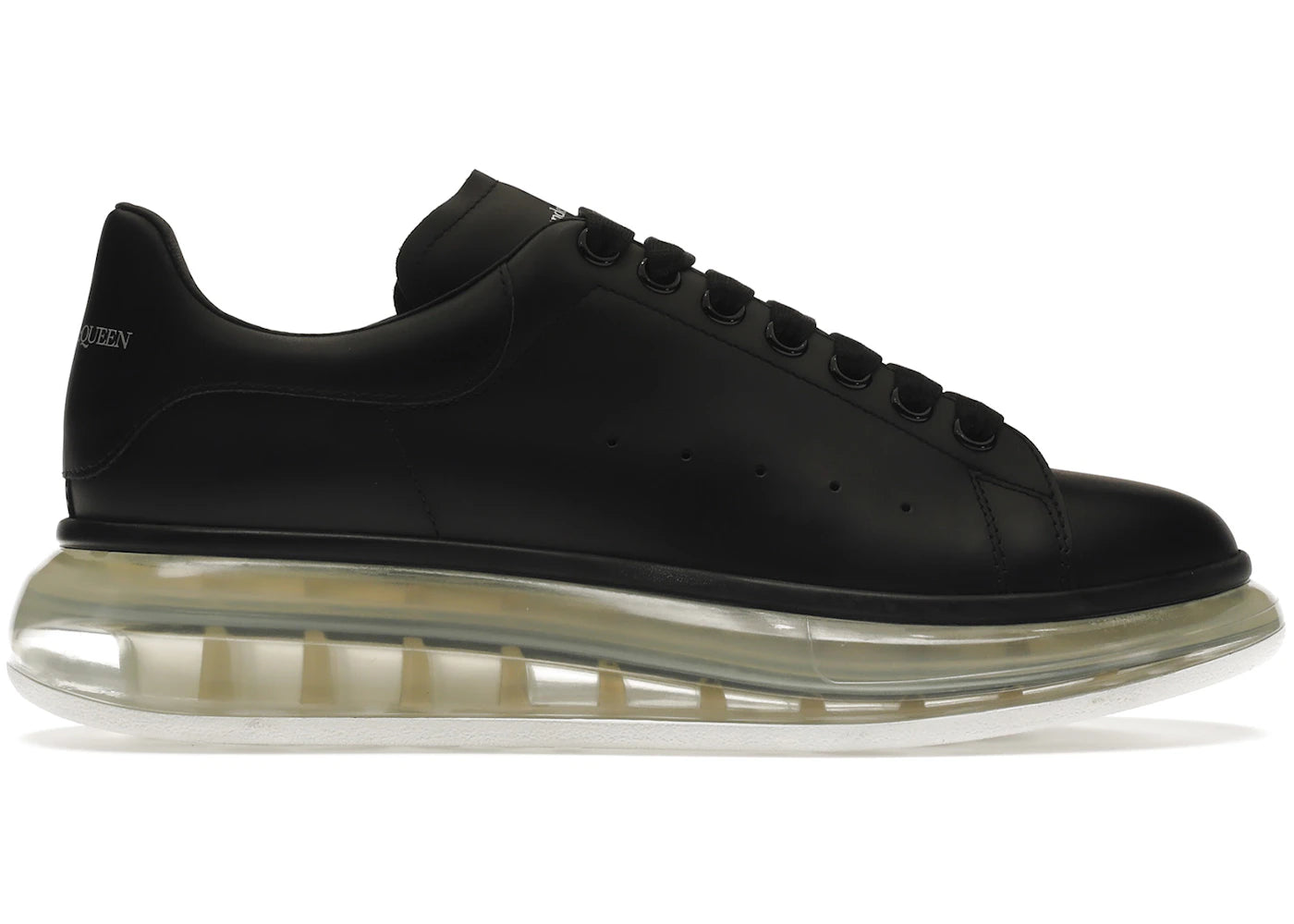 alexander mcqueen oversized black clear sole