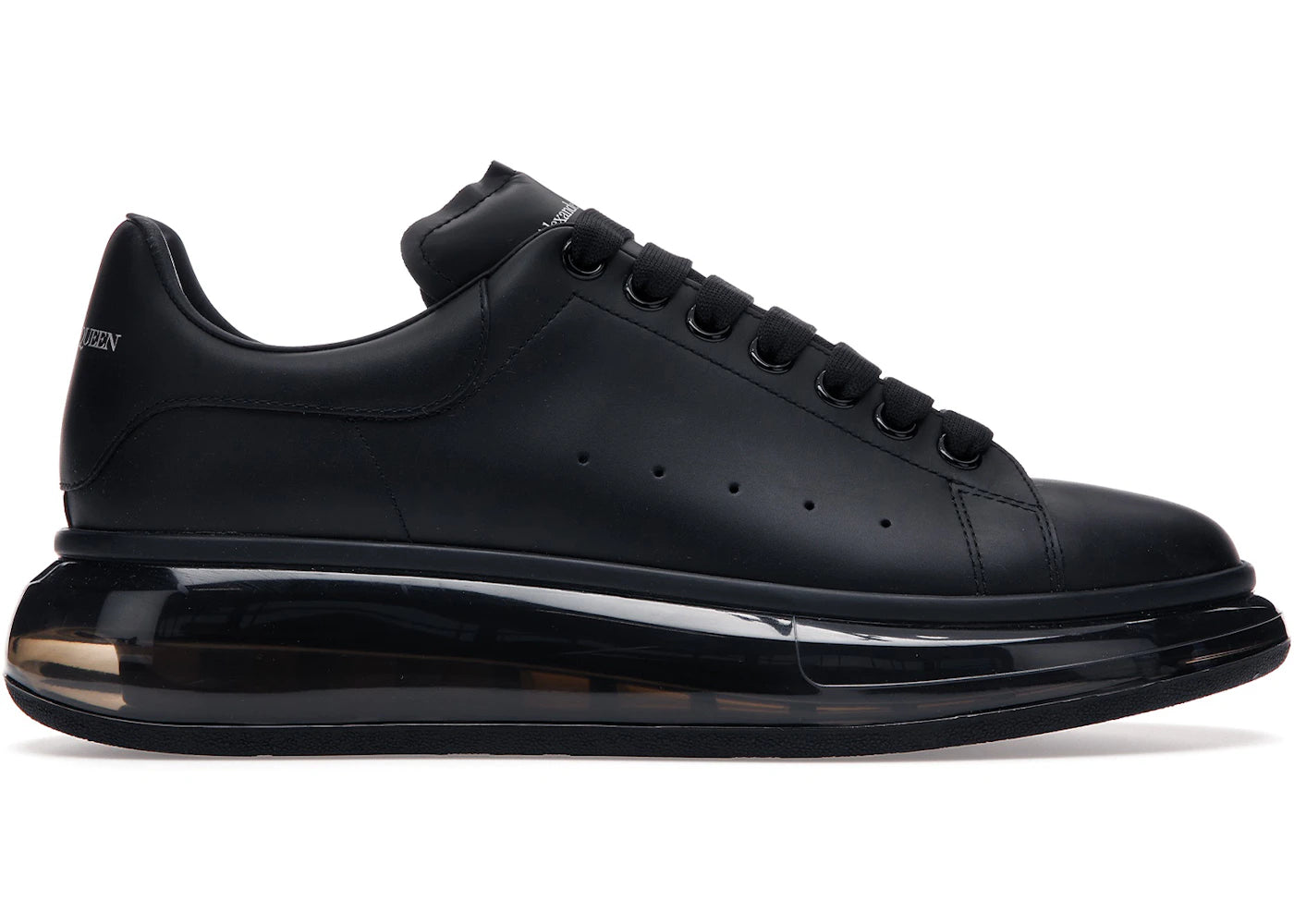 alexander mcqueen oversized black shiny sole
