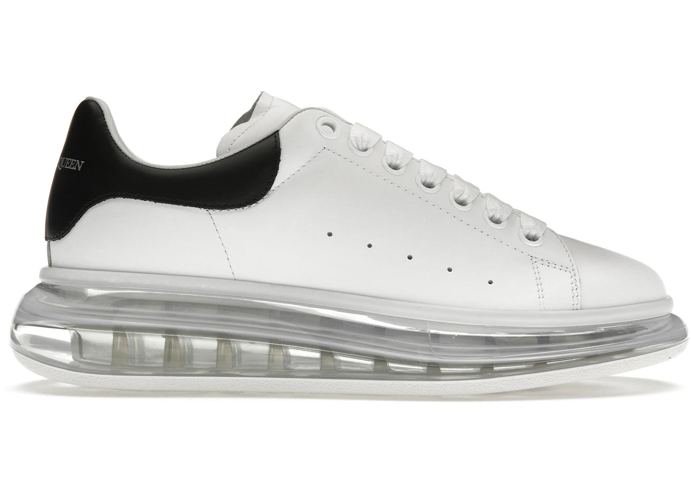 alexander mcqueen oversized clear sole black