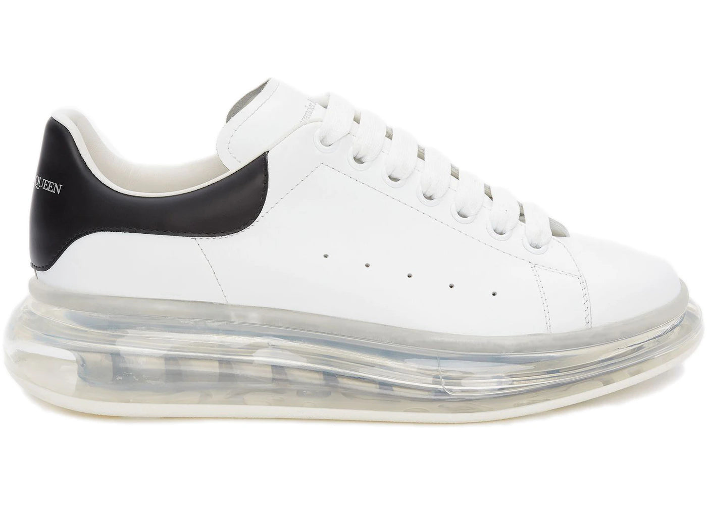 alexander mcqueen oversized clear sole black (women's)