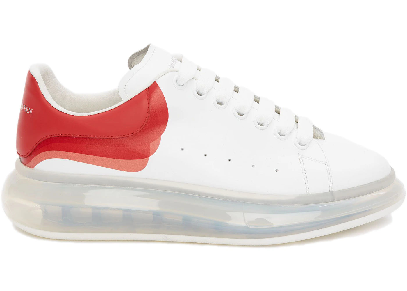 alexander mcqueen oversized clear sole lust red