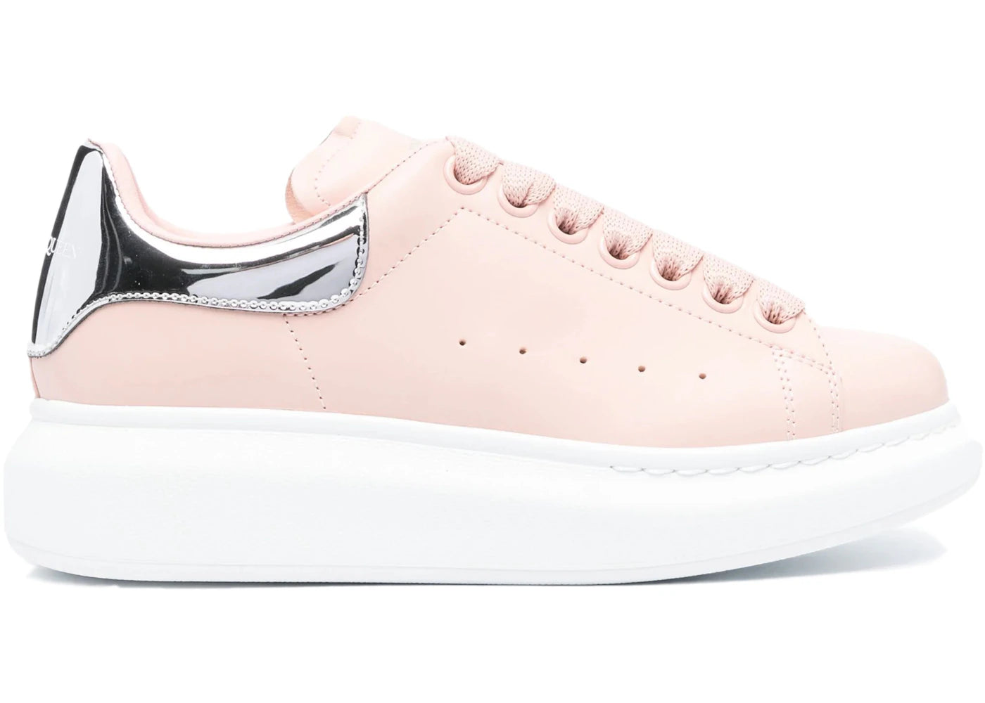 Alexander Mcqueen Oversized Light Pink Silver-Tone (Women'S)