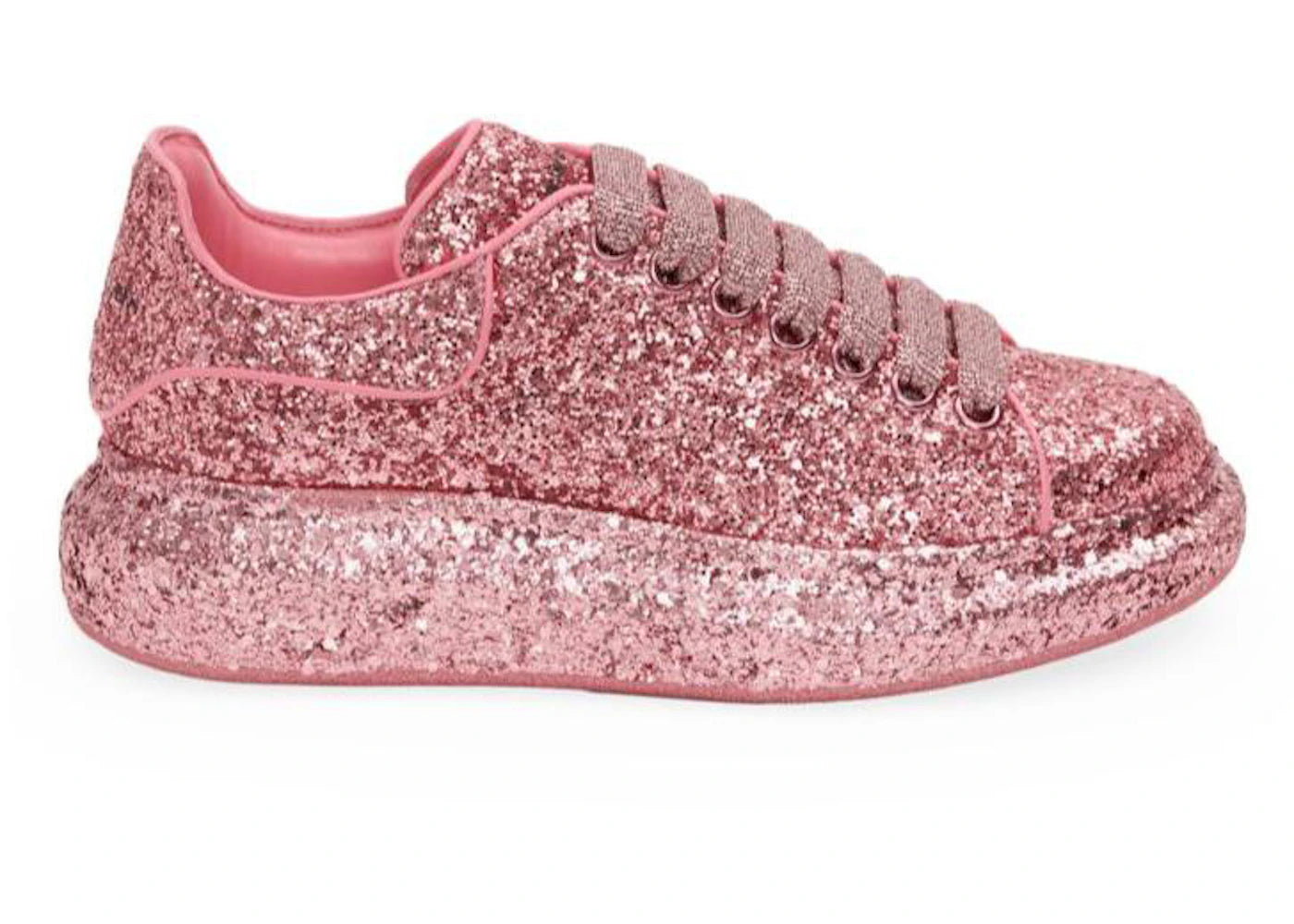 Alexander Mcqueen Oversized Pink Glitter All Over (Women'S)