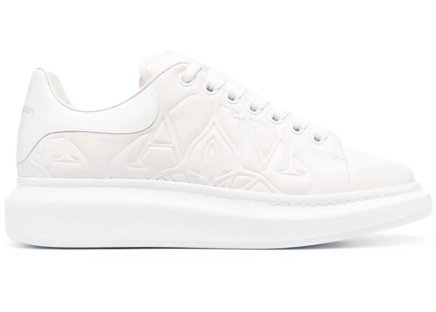 alexander mcqueen oversized quilted white