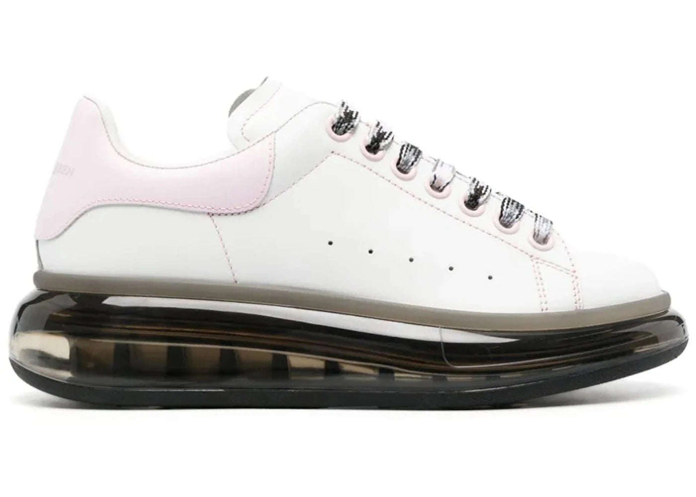 alexander mcqueen oversized transparent white pink