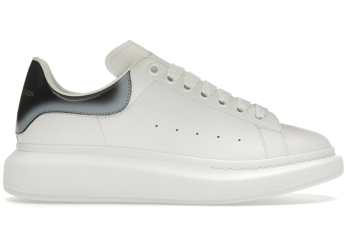 alexander mcqueen oversized white black fade