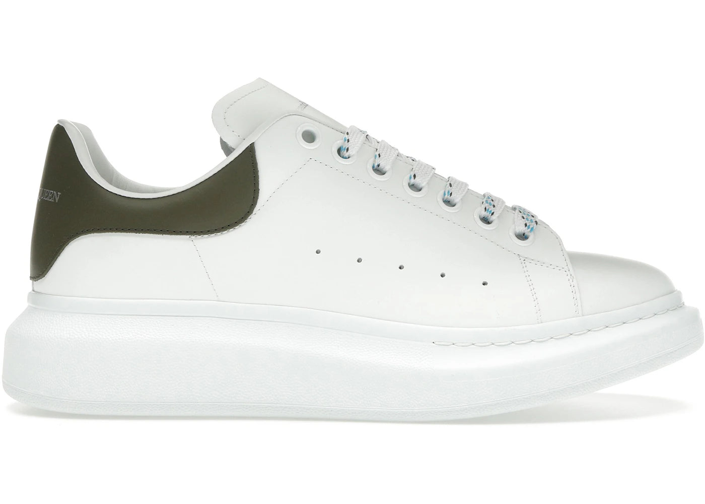 alexander mcqueen oversized white khaki