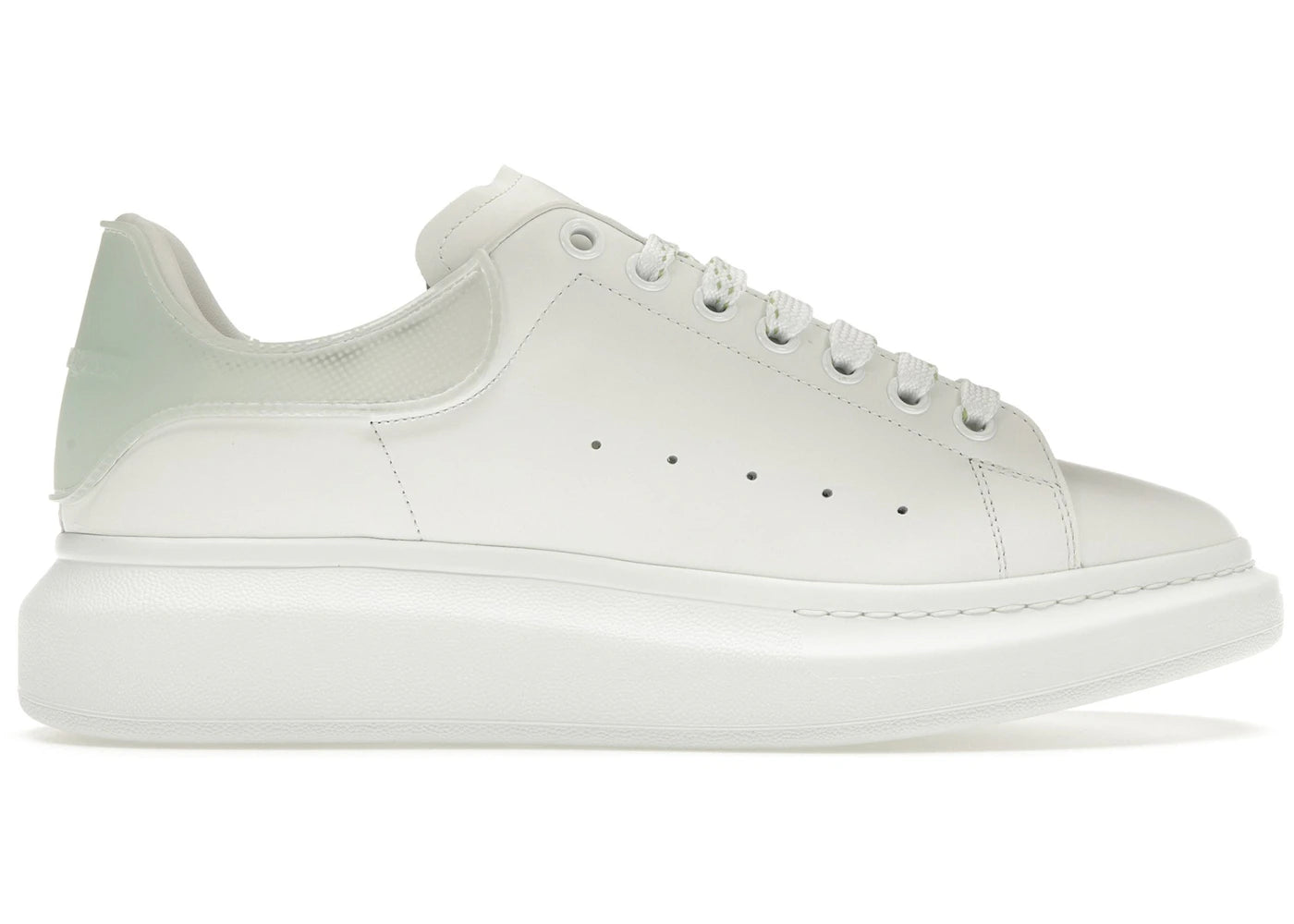alexander mcqueen oversized white light green