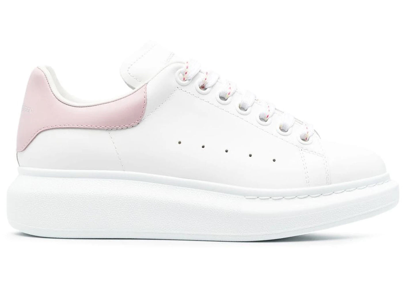 alexander mcqueen oversized white light pink (women's)