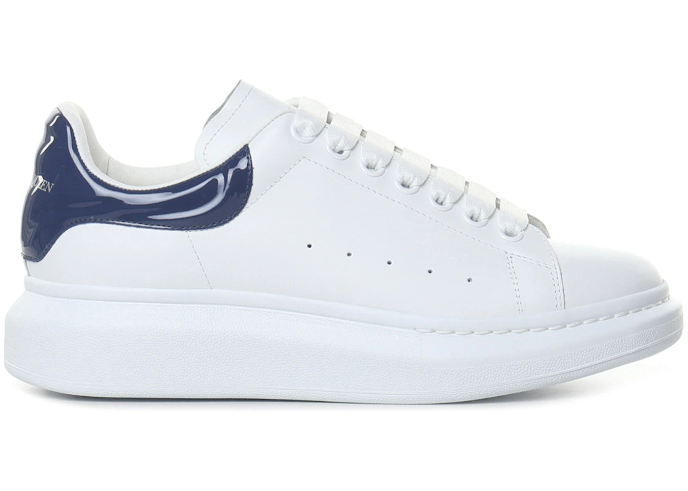 alexander mcqueen oversized white navy