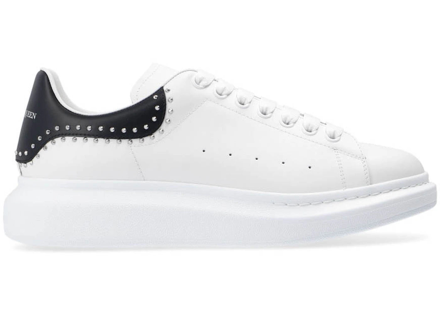 alexander mcqueen oversized white studs