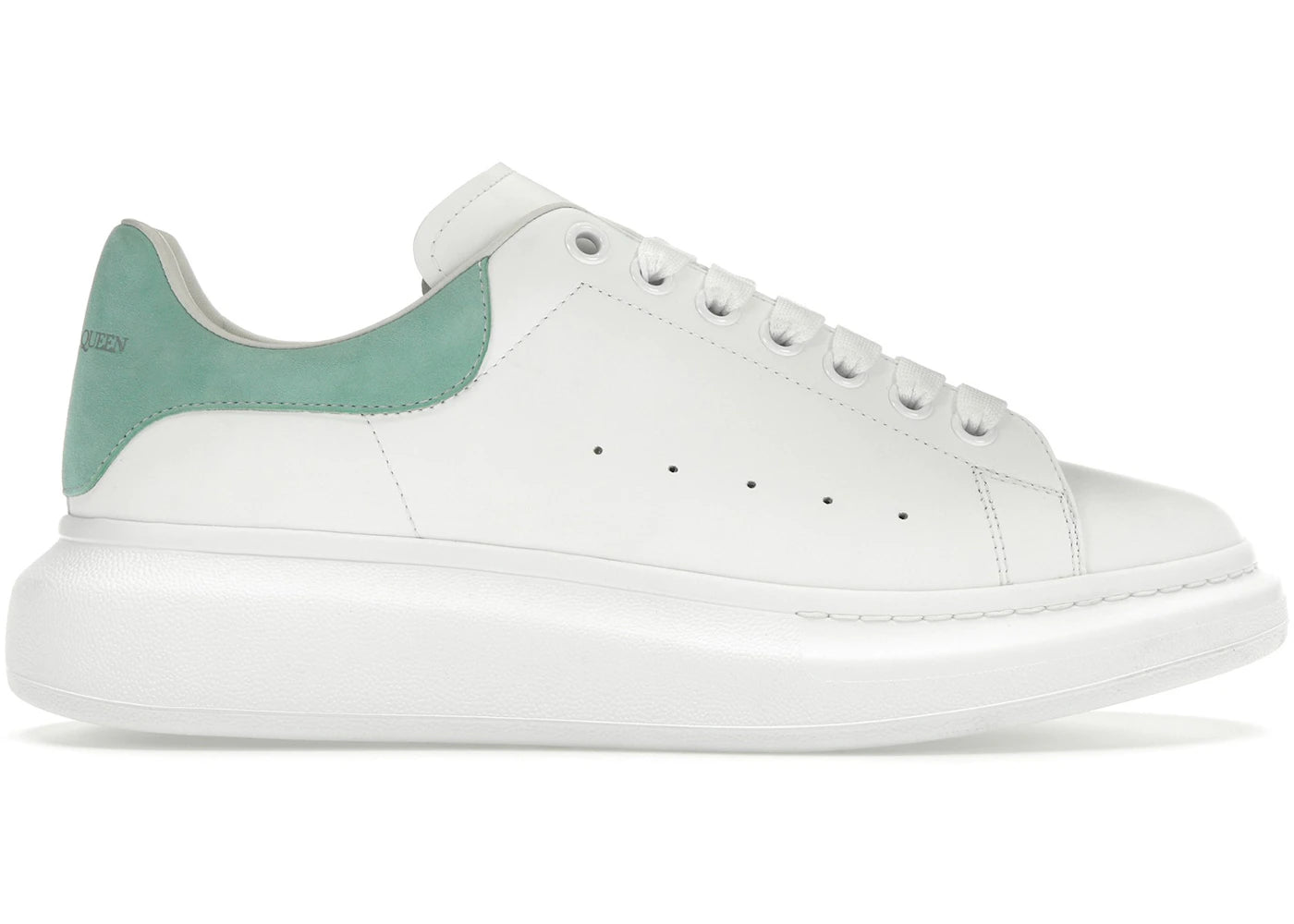 alexander mcqueen oversized white teal