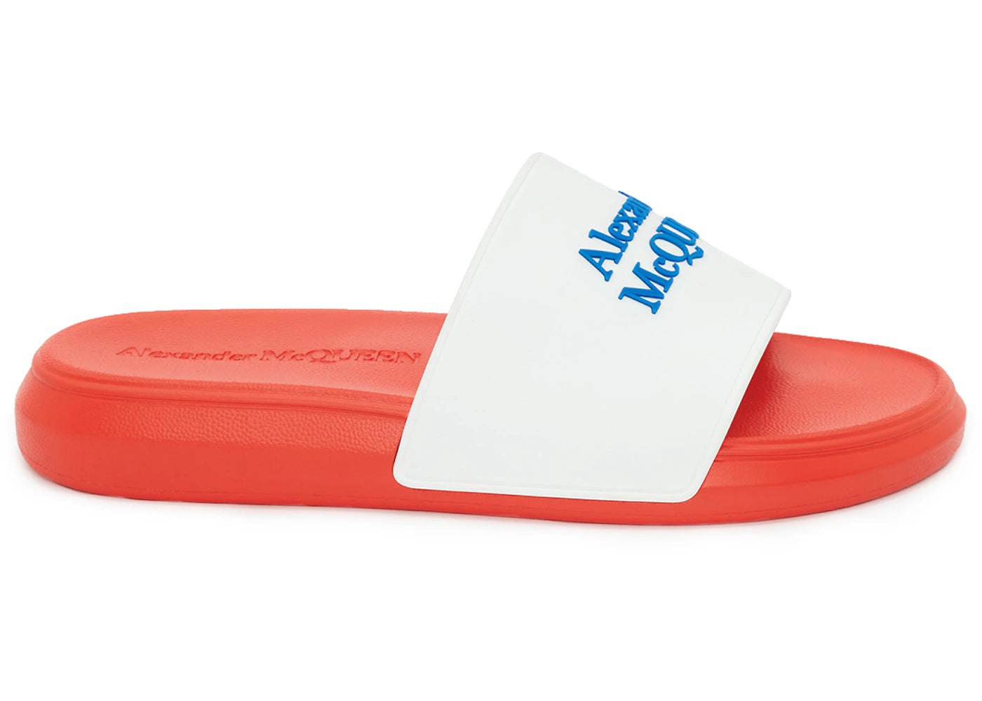 Alexander Mcqueen Pool Slide Electric Blue