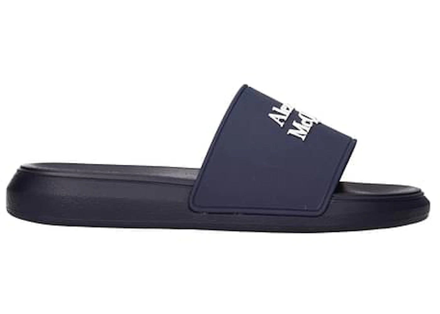 alexander mcqueen pool slide navy (women's)