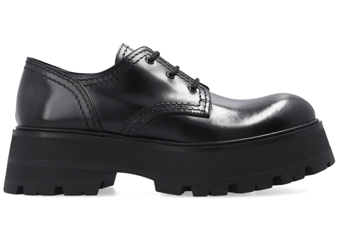 alexander mcqueen rave oxfords black (women's)