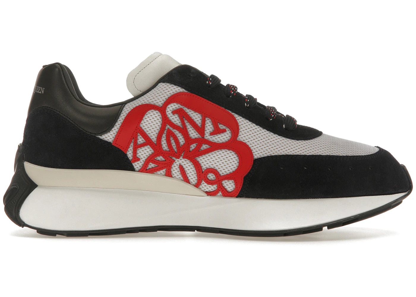 alexander mcqueen sprint runner black red