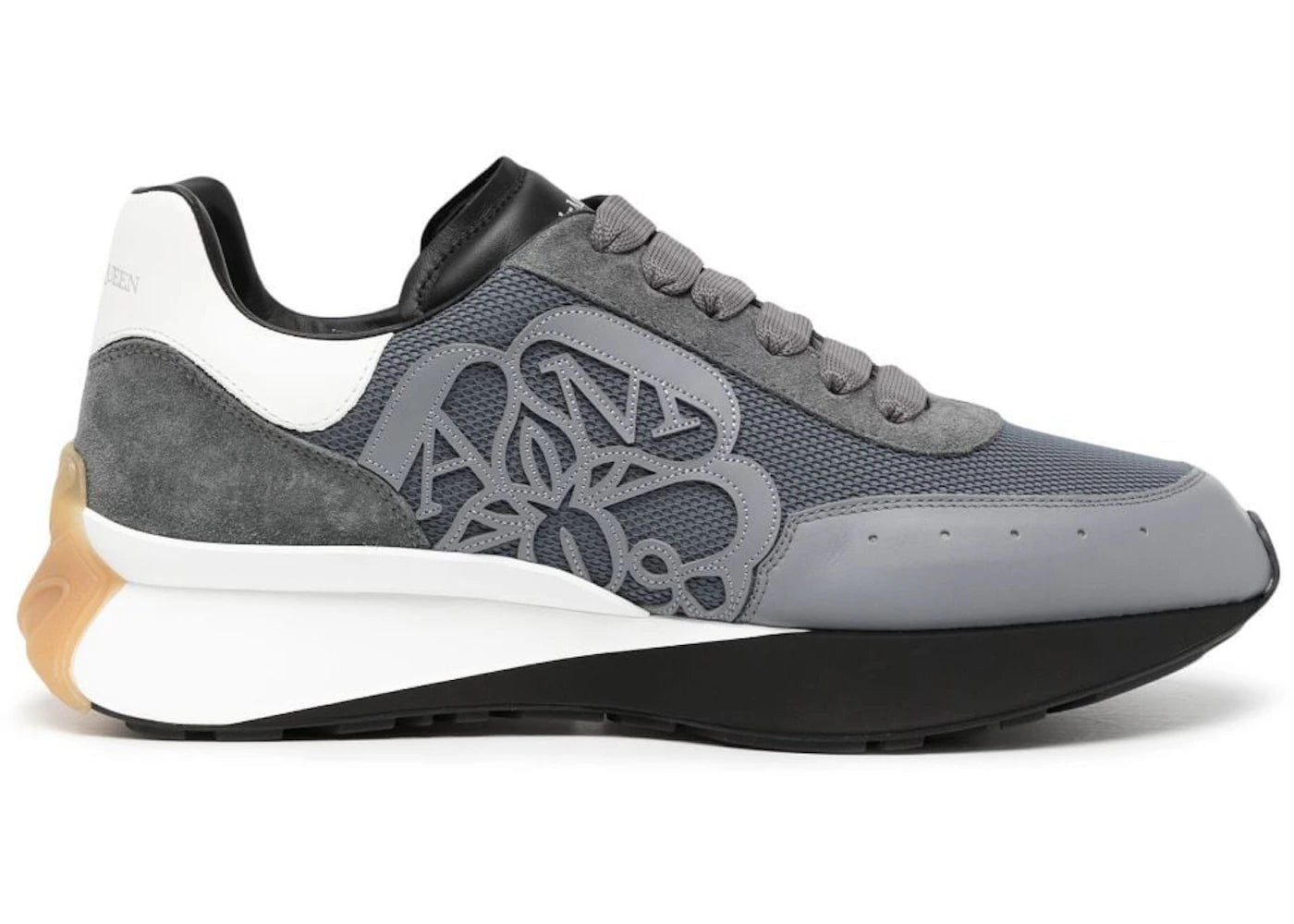 Alexander Mcqueen Sprint Runner Grey Navy Blue