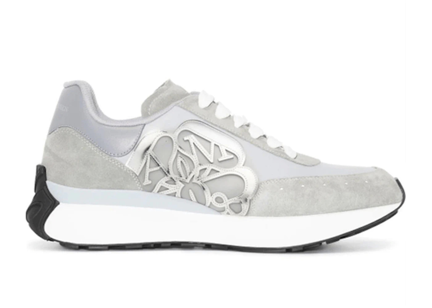 Alexander Mcqueen Sprint Runner Grey Silver White