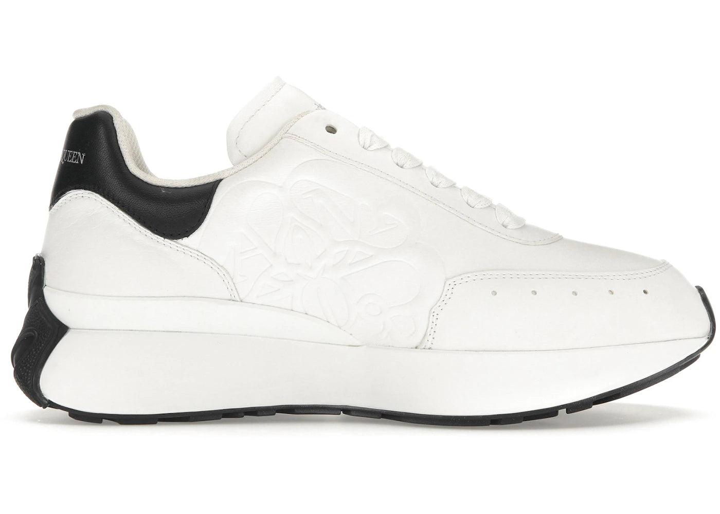 alexander mcqueen sprint runner white black