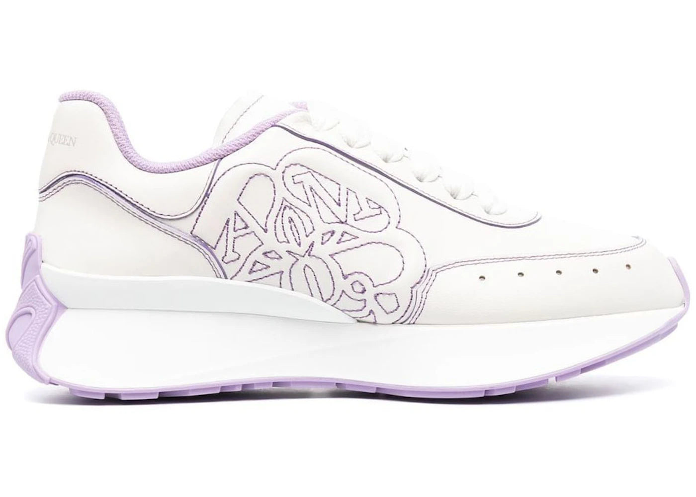 alexander mcqueen sprint runner white lilac (women's)