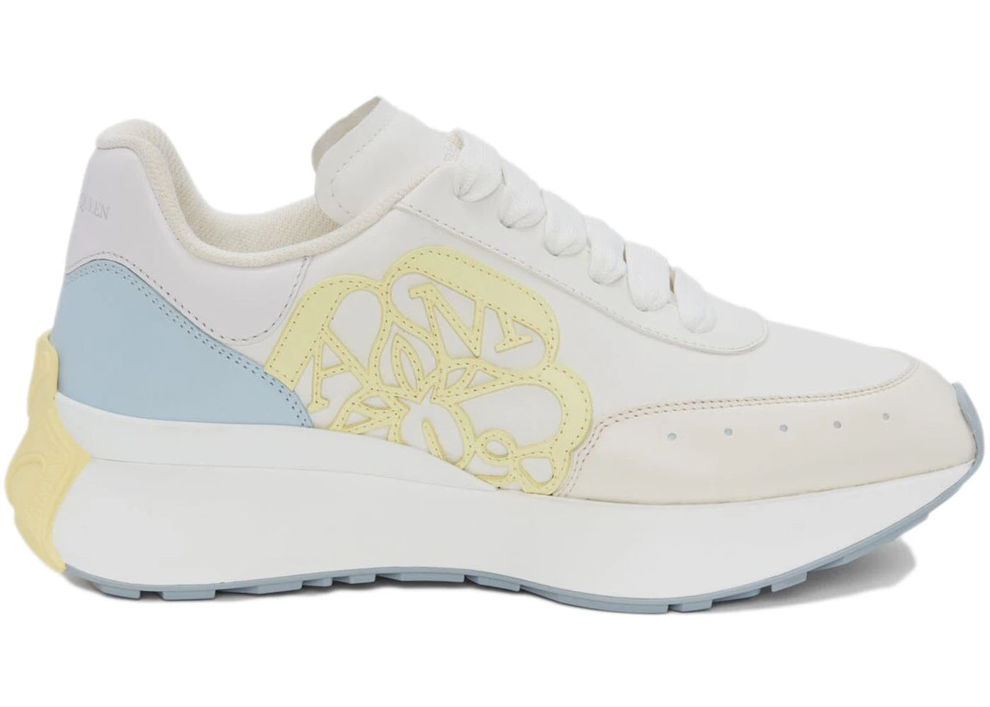 Alexander Mcqueen Sprint Runner White Pale Yellow (Women'S