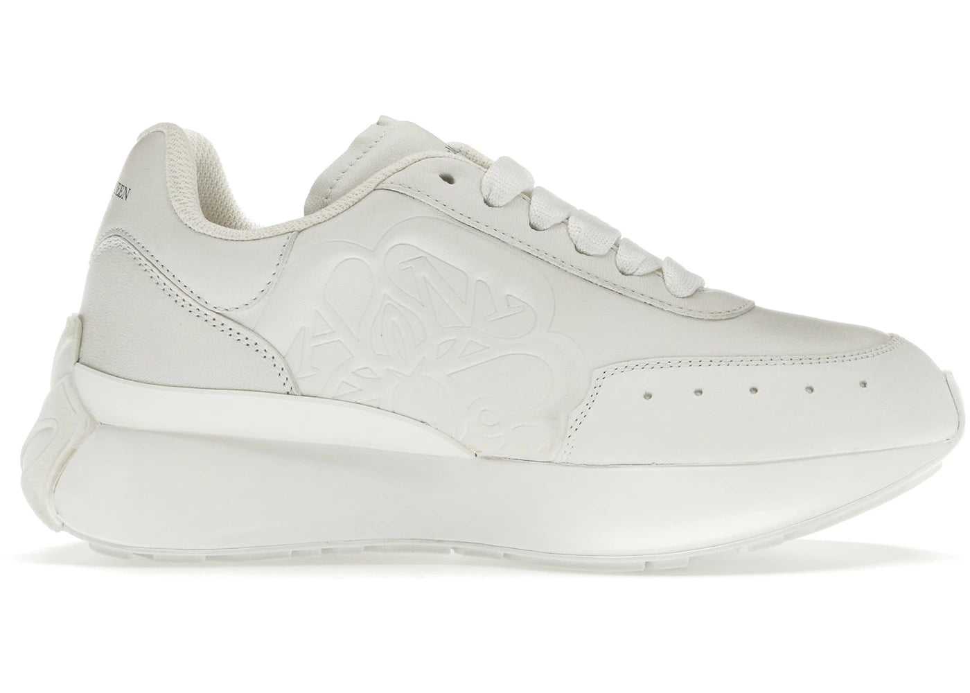 alexander mcqueen sprint runner white white (women's)
