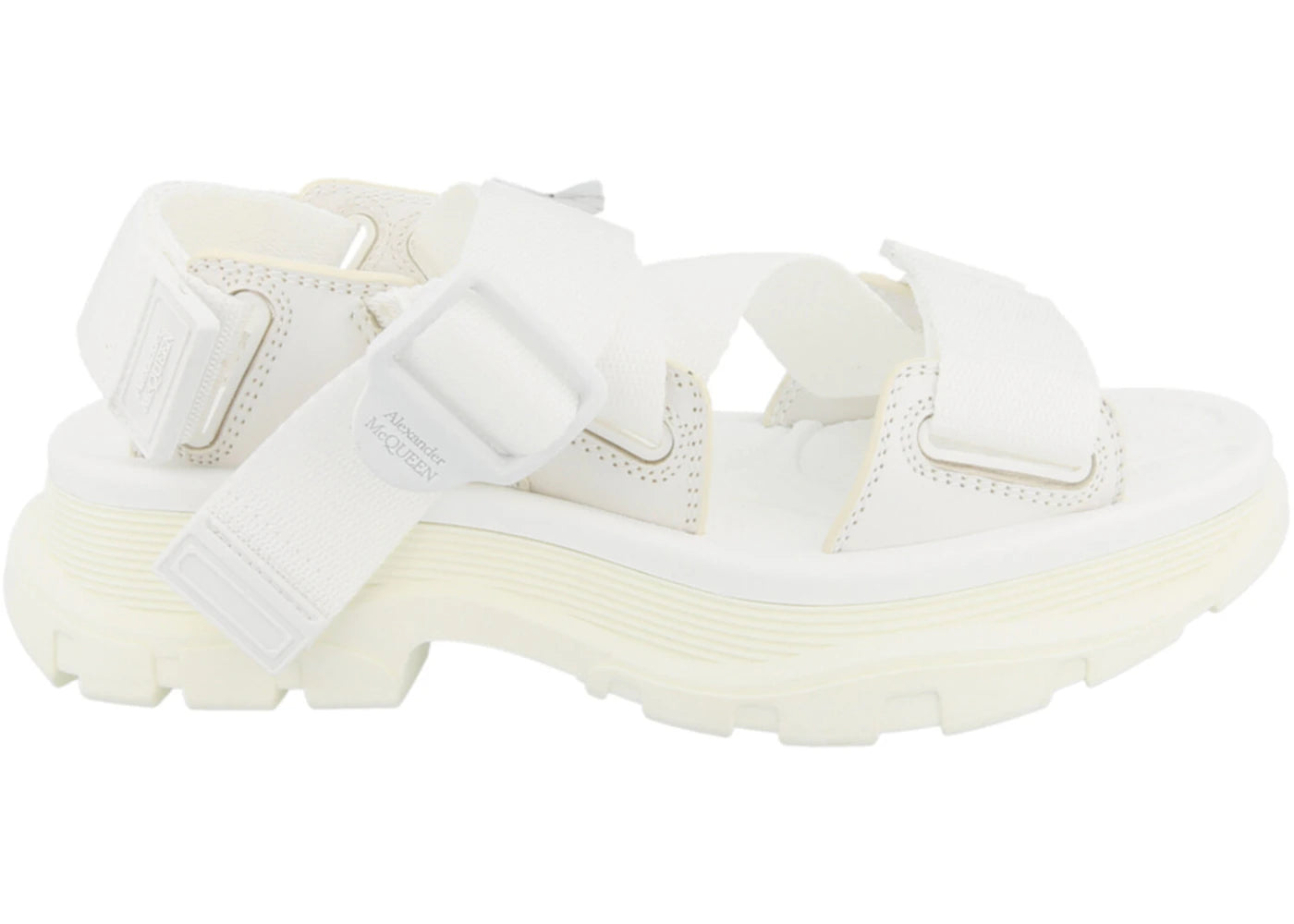 alexander mcqueen tread sandals new ivory (women's)