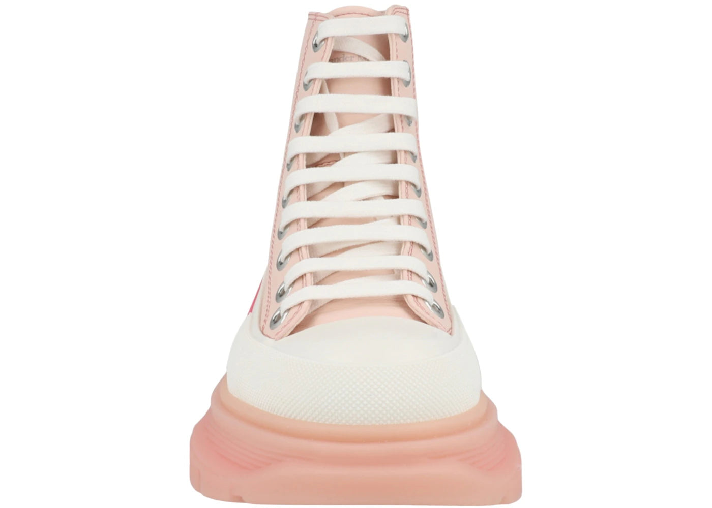 alexander mcqueen tread slick boot pale peach (women's)