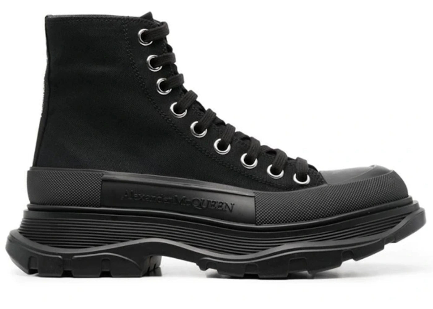 Alexander Mcqueen Tread Slick Boot Triple Black