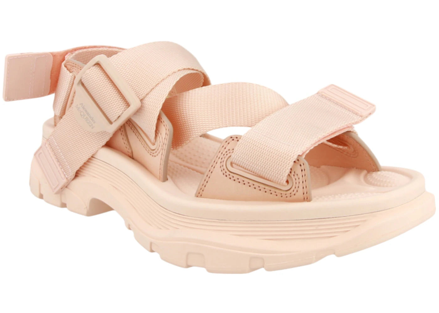 alexander mcqueen tread-sole sandals pink (women's)