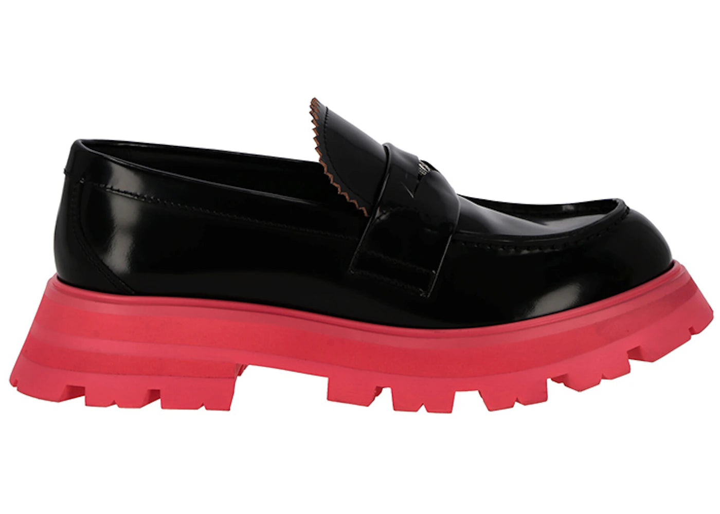 alexander mcqueen wander loafer black pink (women's)