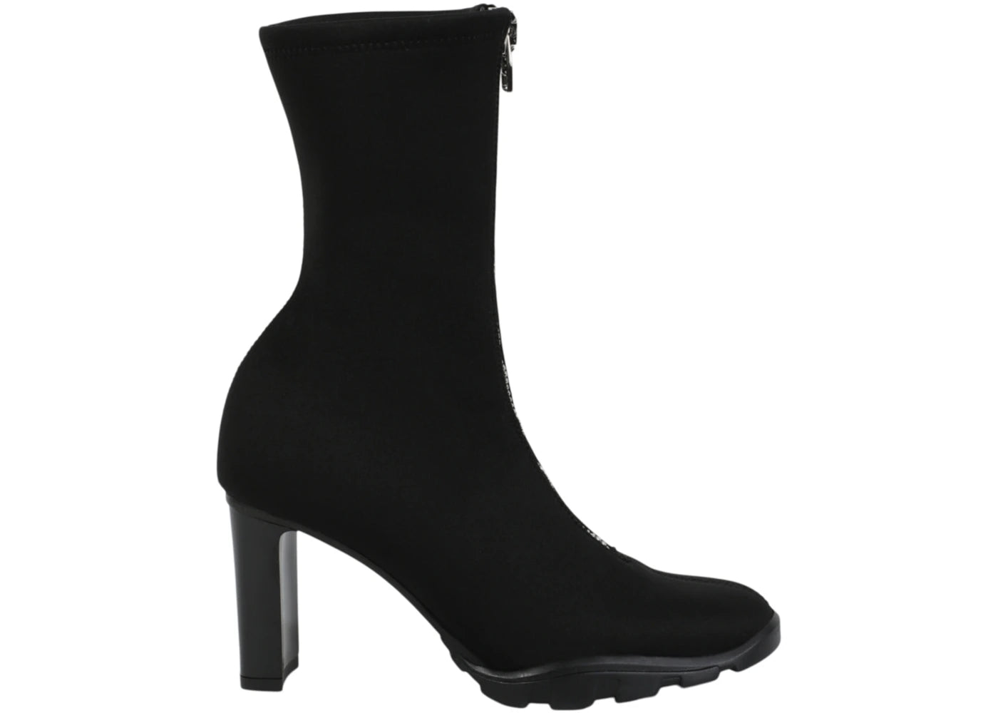 alexander mcqueen zip-up ankle boots black (women's)