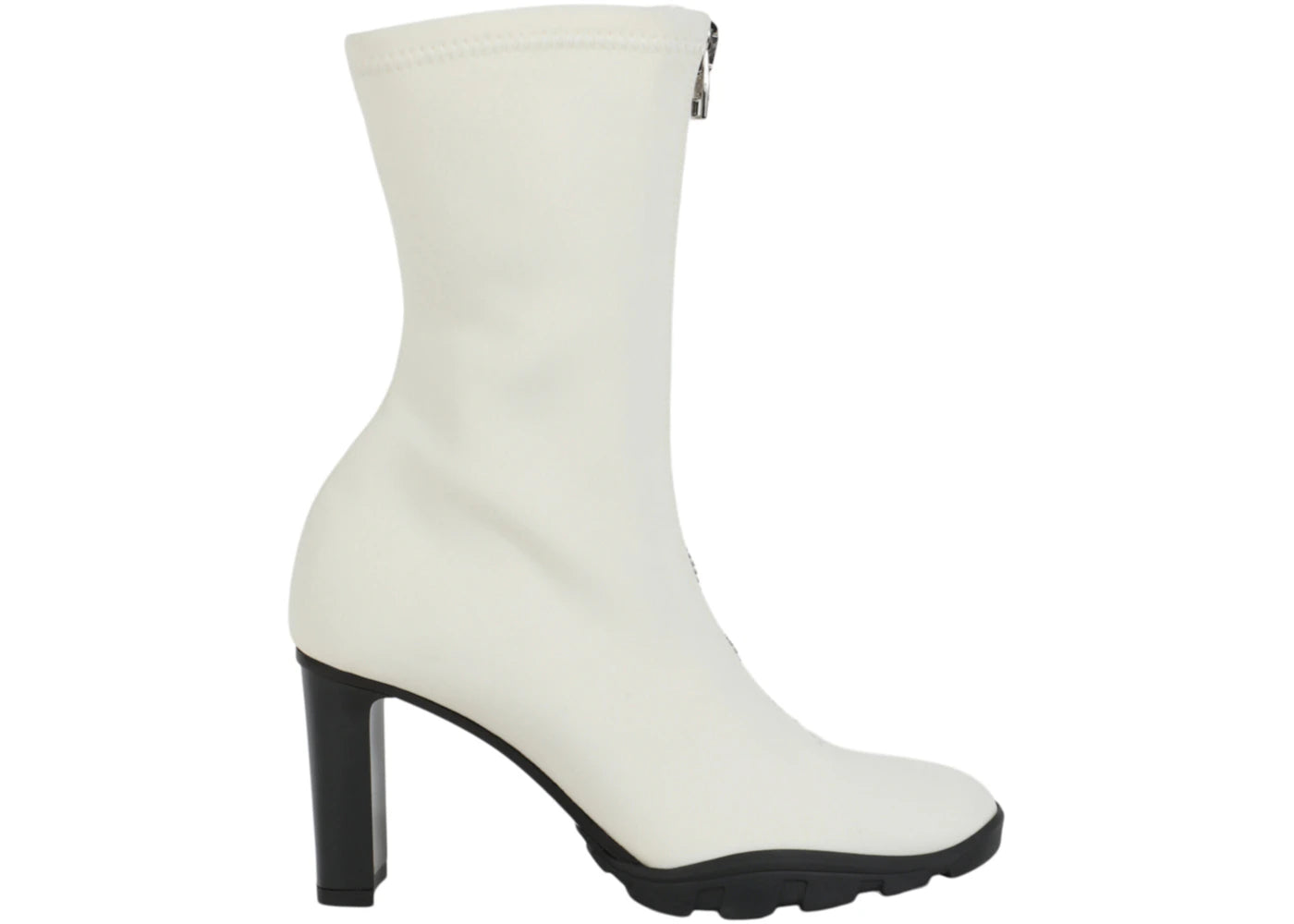 Alexander Mcqueen Zip-Up Ankle Boots Ivory (Women'S)