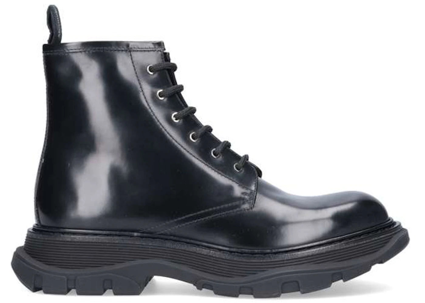 alexander mcqueen combat boot black